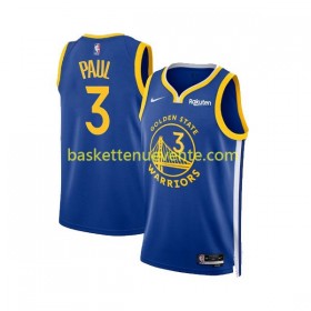 Maillot Basket Golden State Warriors Chris Paul 3 Nike Icon Edition 2023-2024 Bleu Swingman - Enfant
